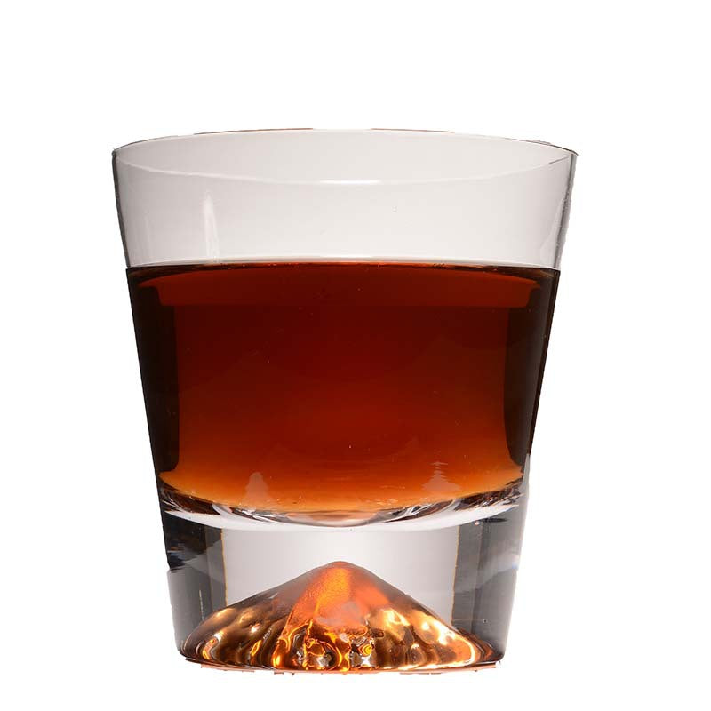 Edo Glass Japanese Mount Fuji Style Whiskey Glass